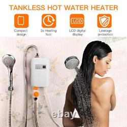 Electric Tankless Instant Hot Water Heater Under Sink Tap Bathroom Kitchen 3.8KW
