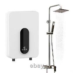 Electric Tankless Instant Hot Water Heater withShower Head Bathroom Caravan Boiler