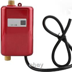 Electric Water Heater Tankless Propane with LCD Display, Red