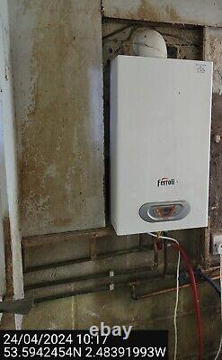 FERROLI ECO F 14 M Gas INSTANT Water Heater. Condition Is Used Fully Working