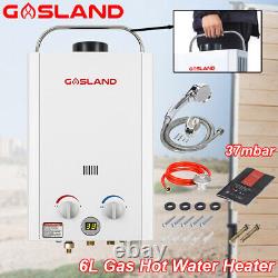 GASLAND Tankless Gas Water Heater Campervan Shower 6L Hot Shower System 37mbar