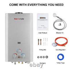 Gas Water Heater Thermomate BE318S 12L Instant Outdoor LPG Water Heater Silver