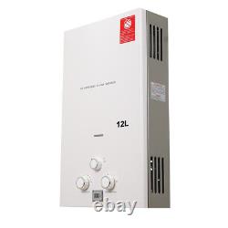 Hot Water Heater 12L Propane Gas LPG Tankless 24kw Instant Boiler Shower Kit