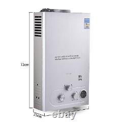 Hot Water Heater 18L Propane Gas LPG Tankless 4.8GPM Instant Boiler Shower Kit