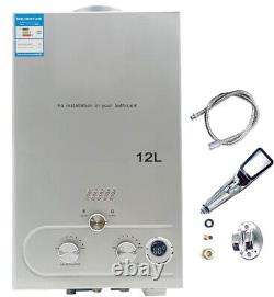 Hot Water Heater Propane Gas LPG 12L Tankless Instant Water Heater withShower Kit