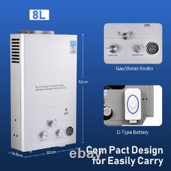 Instant Gas Hot Water Heater Tankless Gas Boiler 10/12/16/18L LPG Propane Shower