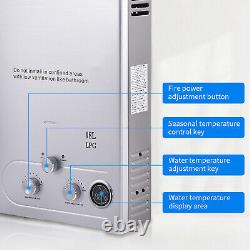 Instant Hot Water Heater Tankless Gas Boiler LPG Propane 8L-18L Camping Shower