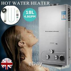LPG Hot Water Heater 18L Propane Gas Instant Boiler Tankless withShower Head Kit
