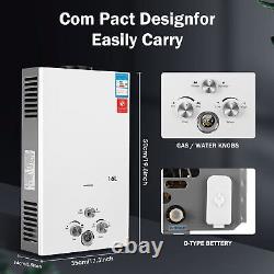 Large 16L LPG Hot Water Heater Propane Gas Tankless Instant Boiler Shower Kit UK