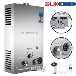 Large 18L LPG Hot Water Heater Propane Gas Tankless Instant Boiler Shower Kit UK
