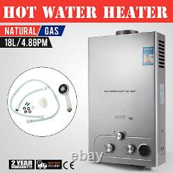 Large 18L LPG Hot Water Heater Propane Gas Tankless Instant Boiler Shower Kit UK