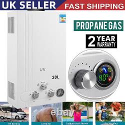 Large LPG Hot Water Heater 20L Propane Gas Tankless Instant Boiler Shower Kit