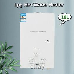 Lpg Hot Water Heater 18L 4.8GP Tankless Propane Gas Camping Shower Water Heater
