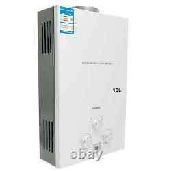 Lpg Hot Water Heater 18L 4.8GP Tankless Propane Gas Camping Shower Water Heater