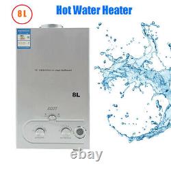 Lpg Hot Water Heater 8L 2.11 GPM Propane Gas Portable Tankless Water Heater 16KW