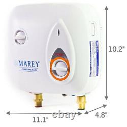 Marey Power 2.0 GPM 220 Volt Electric Tankless Water Heater Power Pak, White