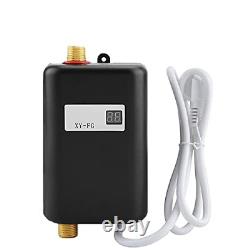 Mini Electric Water Heater, 3000W Instant Tankless Hot Water Heater with LCD for