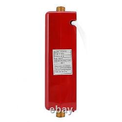 Mini Instant Electric Water Heater Tankless Shower Hot Water System Kitchen Red
