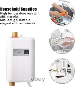 Mini Water Heater, Instant Heater Electric Tankless Hot White