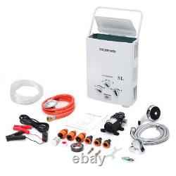 Outdoor LPG Hot Water Heater Propane Gas Boiler Tankless with Shower Kits & Pump