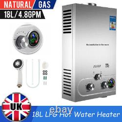 Portable 18L LPG Hot Water Heater Propane Gas Tankless Instant Boiler Shower Kit