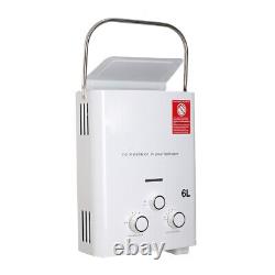 Portable 6L LPG Instant Water Heater Propane Gas Tankless Camping Water Heater