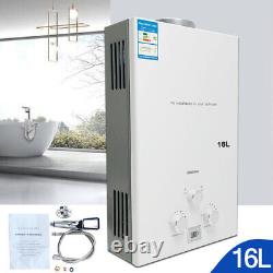 Portable LPG Propane Gas Hot Water Heater 16L Tankless Instant Boiler Outdoor UK
