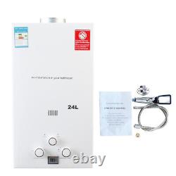 Portable LPG Propane Gas Hot Water Heater 24L Tankless Instant Gas Boiler 48KW