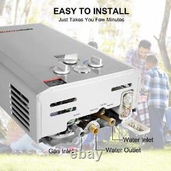 Portable LPG Propane Gas Hot Water Heater 8L 12L Tankless Instant Boiler Outdoor