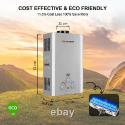 Portable LPG Propane Gas Hot Water Heater 8L 12L Tankless Instant Boiler Outdoor