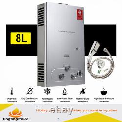 Portable LPG Propane Gas Hot Water Heater 8L Tankless Instant Boiler UK