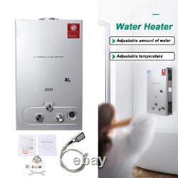 Propane Gas Instant Tankless Water Heater Camping Home Shower 8L Portable