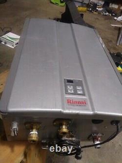 RU160IN 160,000 BTU, Condensing Indoor Tankless Water Heater with Pump Valve
