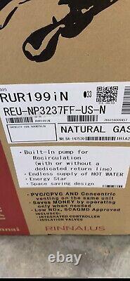 Rinnai RUR199iN 199k BTU 9.8 GPM Tankless Water Heater. New