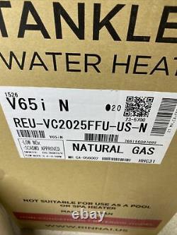 Rinnai V65iN Natural Gas Tankless Water Heater REU-VC2025FFU 150,000 BTU (Q-22)