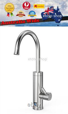 S. Steel Instant Electric Tankless Hot Water Heater Faucet Tap Kitchen Undersink