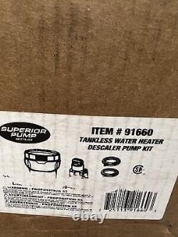 Superior Pump 91660 Tankless Water Heater Descaler Pump Kit FREE SHIPPING
