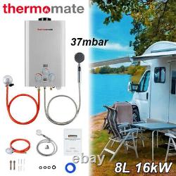 THERMOMATE 16kW 8L Propane Gas Water Heater Outdoor Tankless Instant Hot Boiler