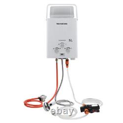 Tankless Hot Water Heater 5L 10KW Propane Gas LPG Instant Boiler with Shower Kit