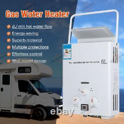 Tankless Portable Gas Water Heater LPG Propane 6L Boiler Camping with Shower Head