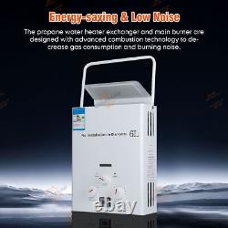 Tankless Portable Gas Water Heater LPG Propane 6L Boiler Camping with Shower Head