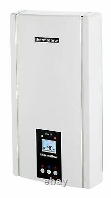 Thermoflow Electronic Electric Tankless Water Heater Elex 21 Kw Warm Display
