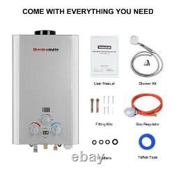 Thermomate 8L 16kw Hot Water Heater Gas Boiler Tankless LPG Propane Outdoor Kit
