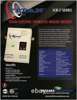 Titan Tankless N-120 Hot Water Heater 220V with FREE same day shipping. NEW
