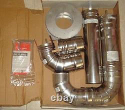 Universal Tankless Water Heater Ducting Installation Vent Kit Stainless Steel