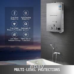 VEVOR Natural Gas Tankless Hot Water Heater 4.8GPM Methane Gas Boiler withShower