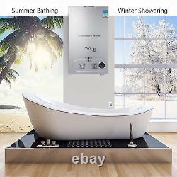 VEVOR Natural Gas Tankless Hot Water Heater 4.8GPM Methane Gas Boiler withShower